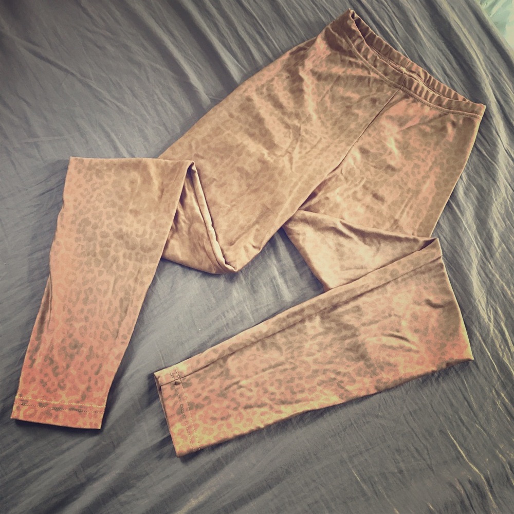 High Waisted Leopard Print Leggings